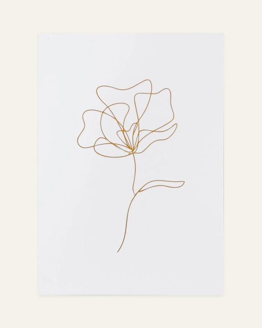 single stem greeting card — front design