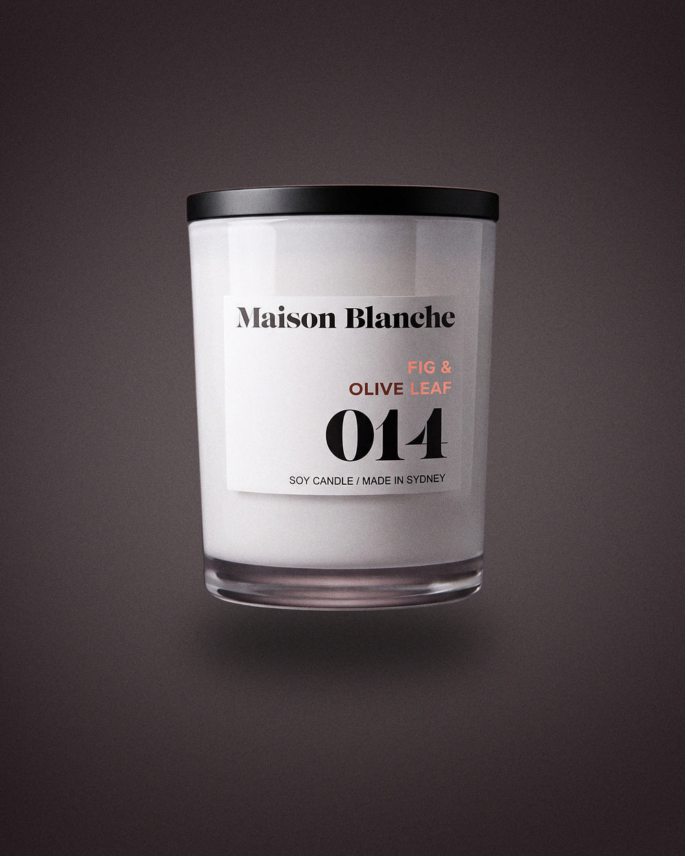 014 Fig & Olive Leaf candle by Maison Blanche, the 80 hour candle included in The Lot.
