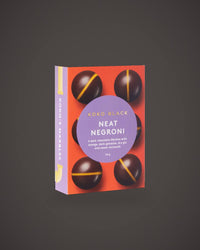 Koko Black Neat Negroni marbles, the box of six included in The Toast.